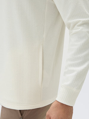 Texture Pullover Hoodie with Pockets