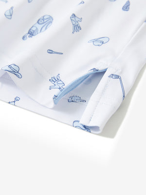 Polos elásticos ligeros con estampado juvenil