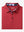 Folded Red Everyday Classic Solid Polo neatly laid out for display