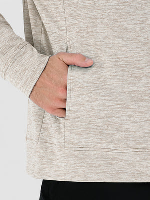 Texture Fleece Lined Golf Hooded Jacket