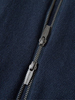 Wool Full Zip Sweater Bomber Jackets