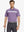 Model holding golf club in Lavender Chest Print Polo Shirts
