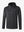 3D rendering of dark grey heather Heather Fleece Hoodies Pullover, showcasing the realistic texture and fit of the garment