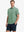 Front half-body view wearing GREEN SMALL LEAF Stylish Printing Summer Shirt.