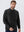 Heather Brushed Rib Knit Crewneck Sweatshirt