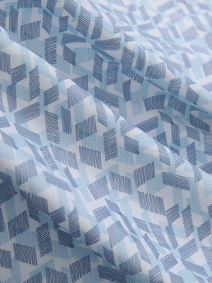 Stylish Full Print Contrast Collared Golf Polo Shirts