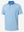 3D view of light blue geo lightweight stretch upgraded print golf polo shirts.