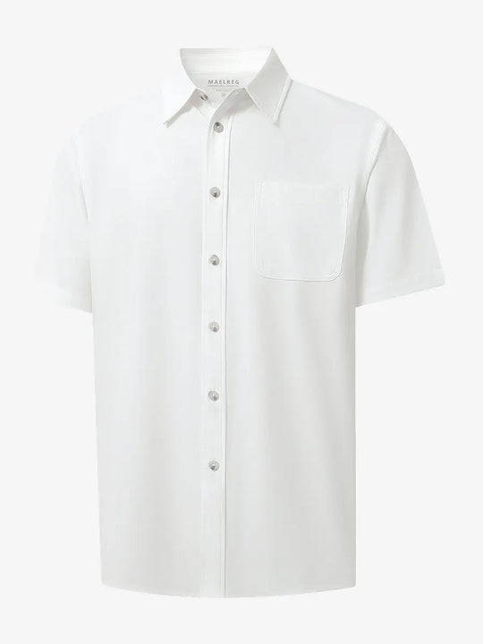 3D render highlighting the BEIGE polo’s smooth fabric texture.