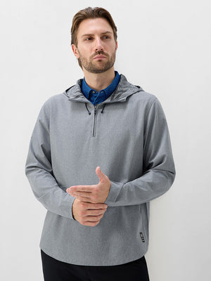 Water Resistant 1/4 Zip Hooded Pullover